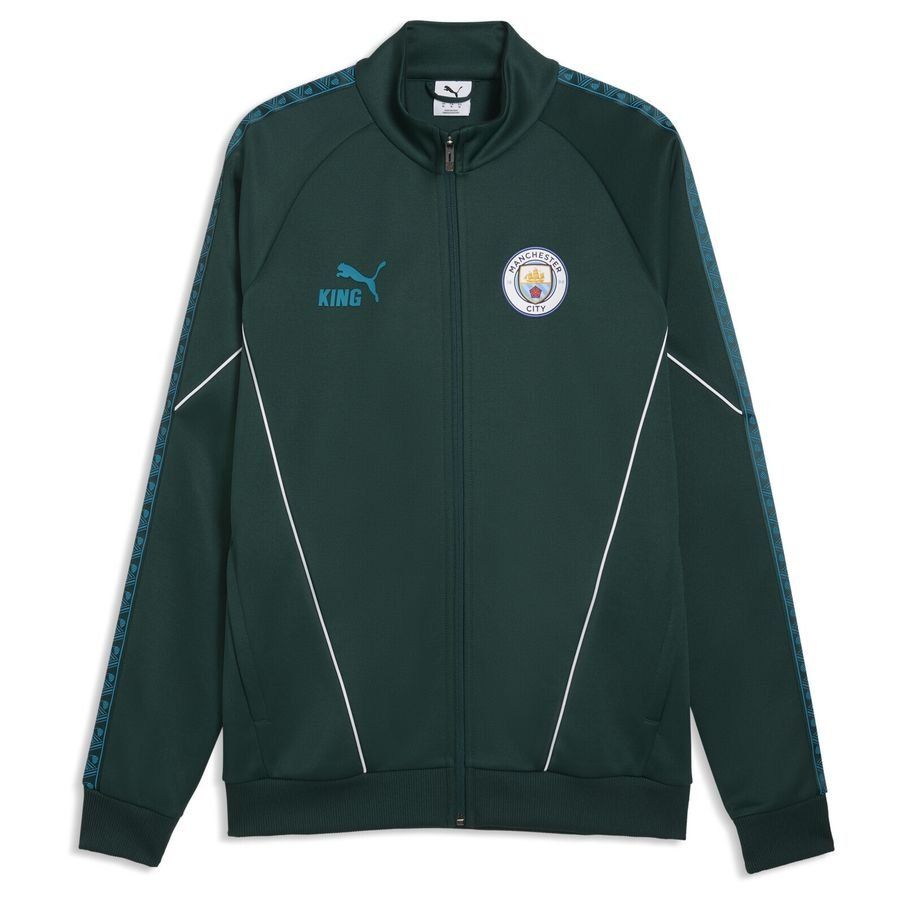 Manchester City Track Jacket King Anthem - Green Terrain/Tropical Blue - Men's-SoccerKits Hub | Buy Soccer Jerseys Online